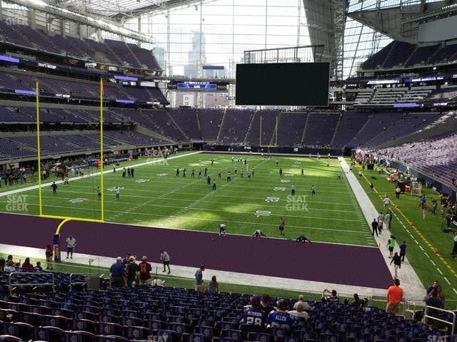 U.S. Bank Stadium - Section 118 Sro Seat View
