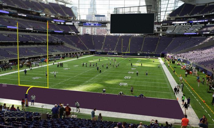 U.S. Bank Stadium - Section 118 Sro Seat View