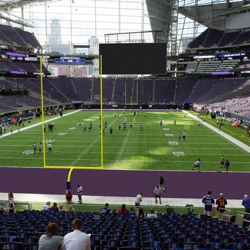 U.S. Bank Stadium - Section 119 Sro Seat View