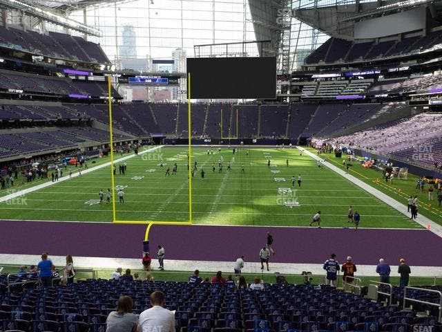 U.S. Bank Stadium - Section 119 Sro Seat View