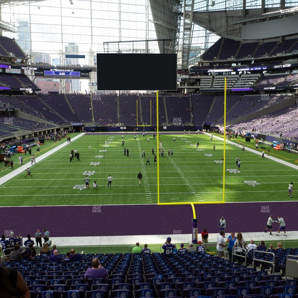 U.S. Bank Stadium - Section 120 Sro Seat View