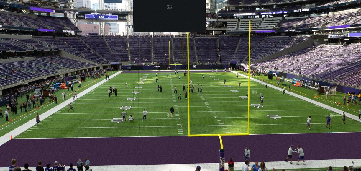 U.S. Bank Stadium - Section 120 Sro Seat View