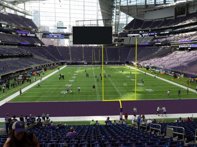 U.S. Bank Stadium - Section 120 Sro Seat View