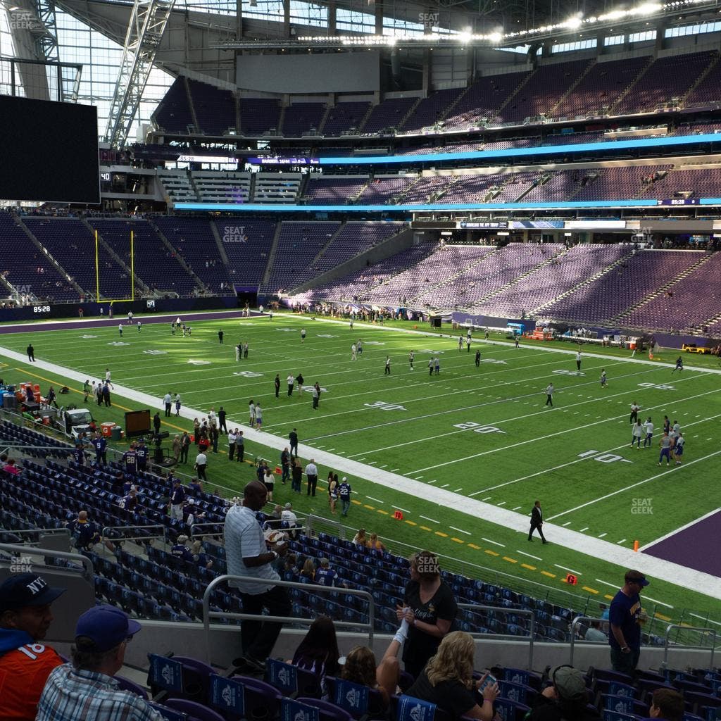U.S. Bank Stadium - Section 124 Sro Seat View