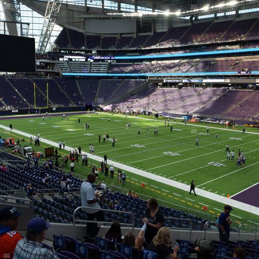U.S. Bank Stadium - Section 124 Sro Seat View