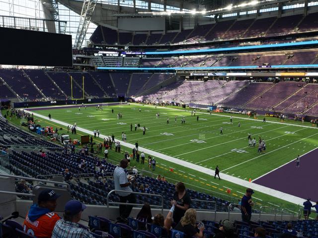U.S. Bank Stadium - Section 124 Sro Seat View