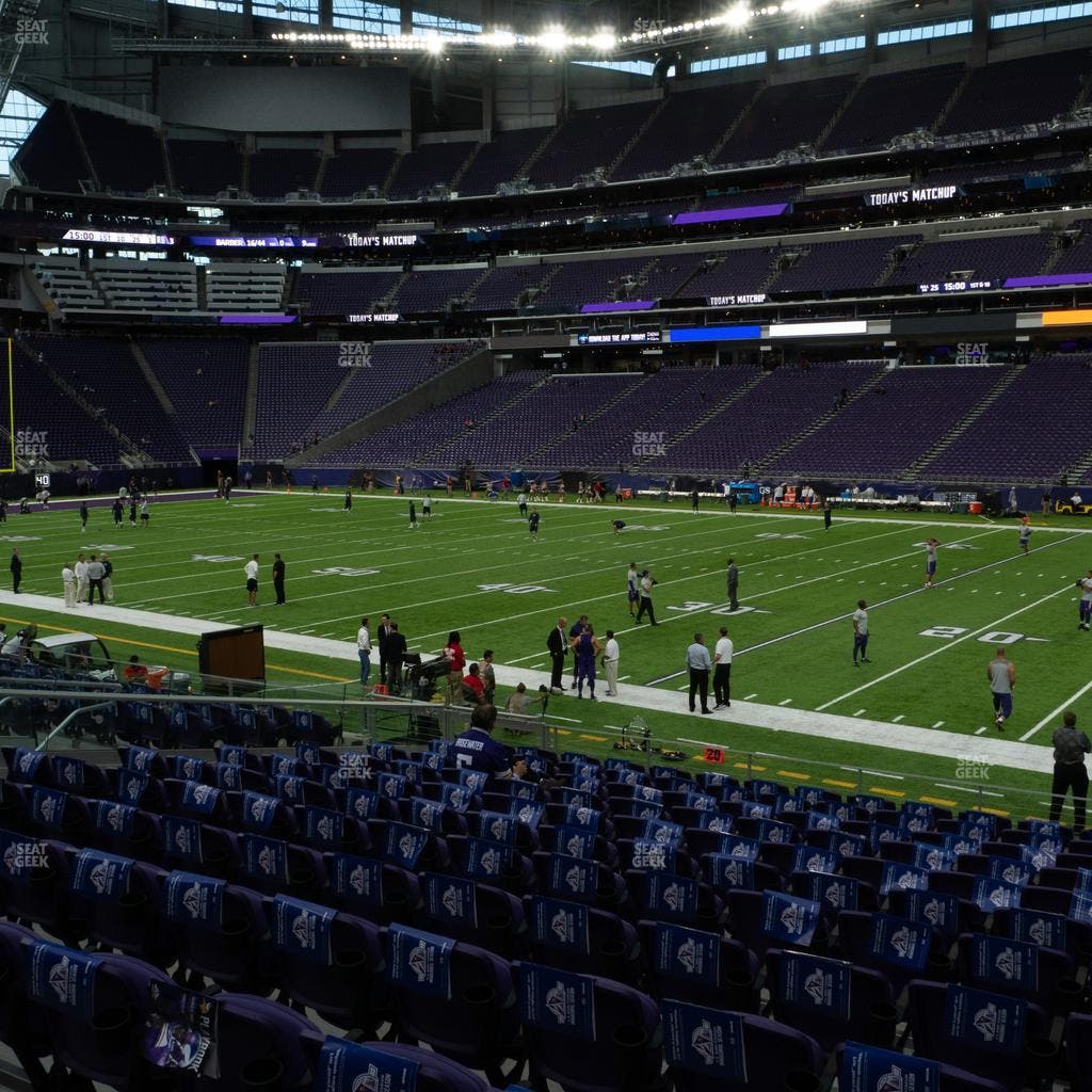 U.S. Bank Stadium - Section 129 Sro Seat View