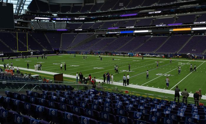 U.S. Bank Stadium - Section 129 Sro Seat View