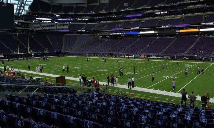 U.S. Bank Stadium - Section 129 Seat View