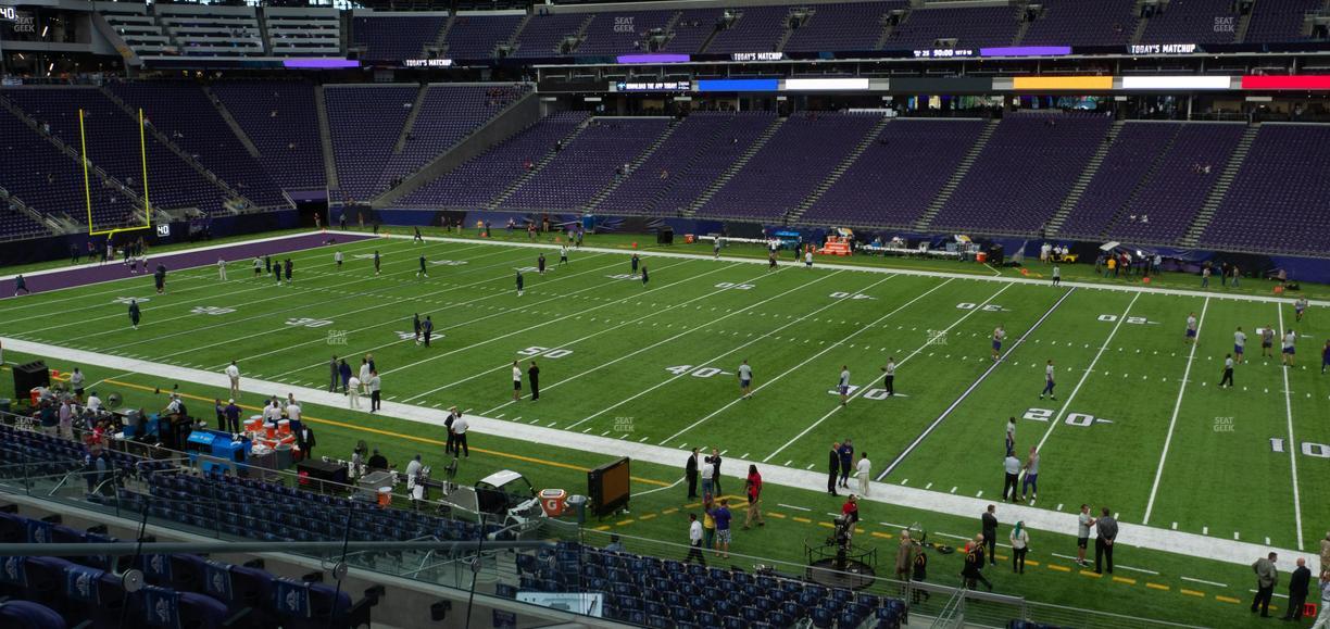 U.S. Bank Stadium - Section 130 Seat View
