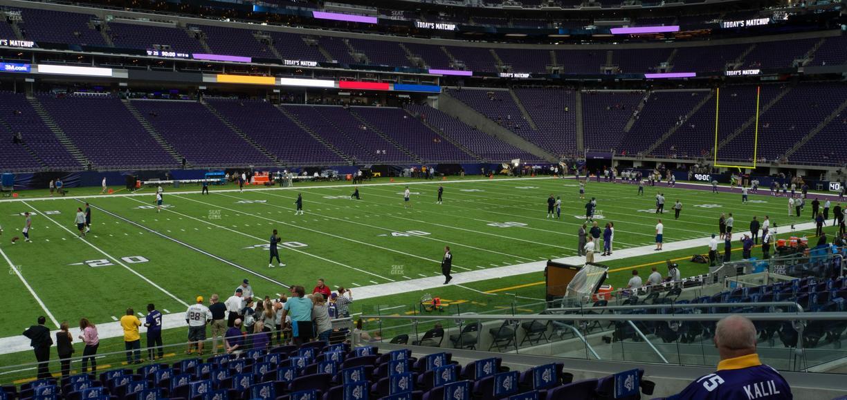 U.S. Bank Stadium - Section 132 Sro Seat View