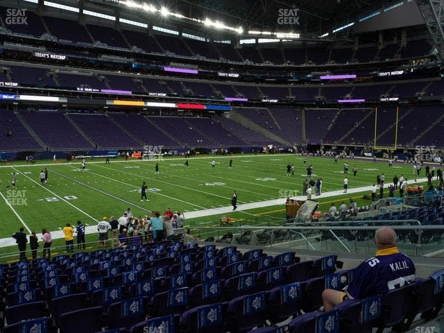 U.S. Bank Stadium - Section 132 Sro Seat View