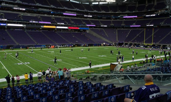 U.S. Bank Stadium - Section 132 Sro Seat View