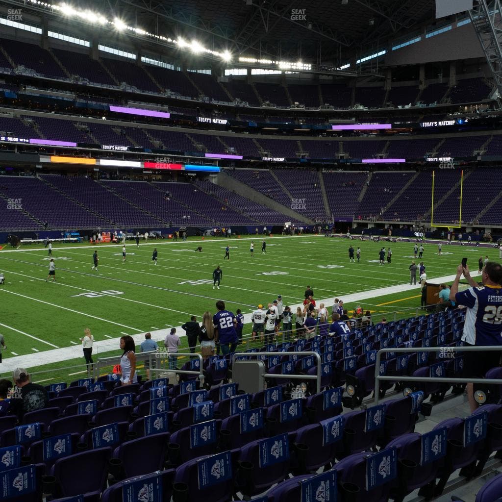 U.S. Bank Stadium - Section 134 Sro Seat View