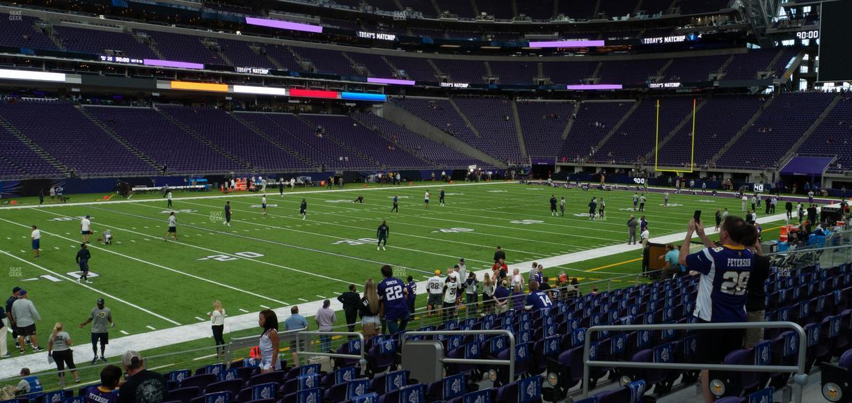 U.S. Bank Stadium - Section 134 Sro Seat View