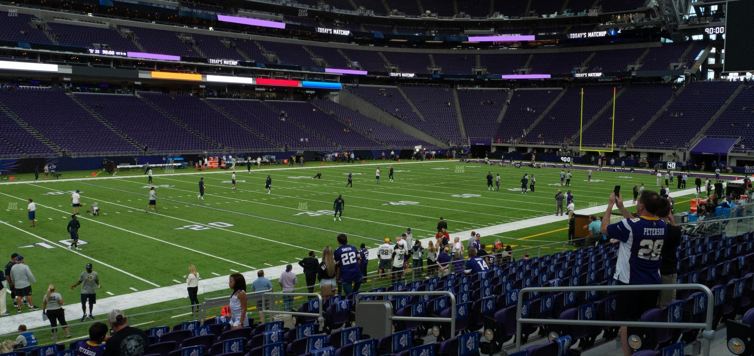 U.S. Bank Stadium - Section 134 Sro Seat View