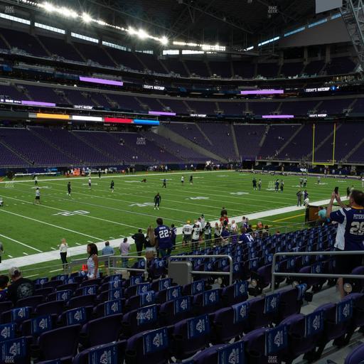 U.S. Bank Stadium - Section 134 Sro Seat View