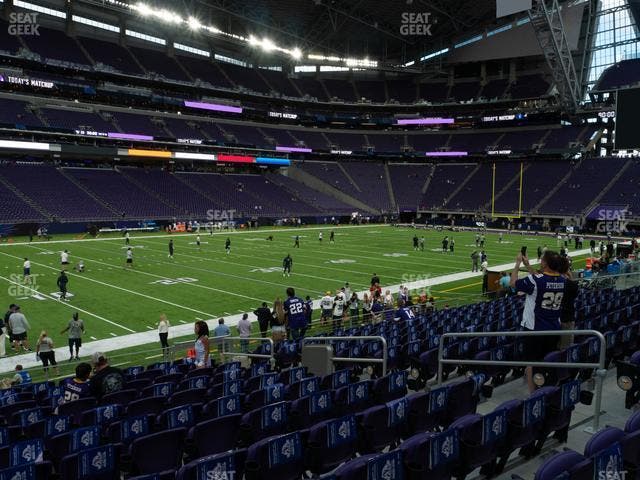 U.S. Bank Stadium - Section 134 Sro Seat View