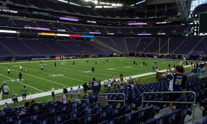 U.S. Bank Stadium - Section 134 Sro Seat View
