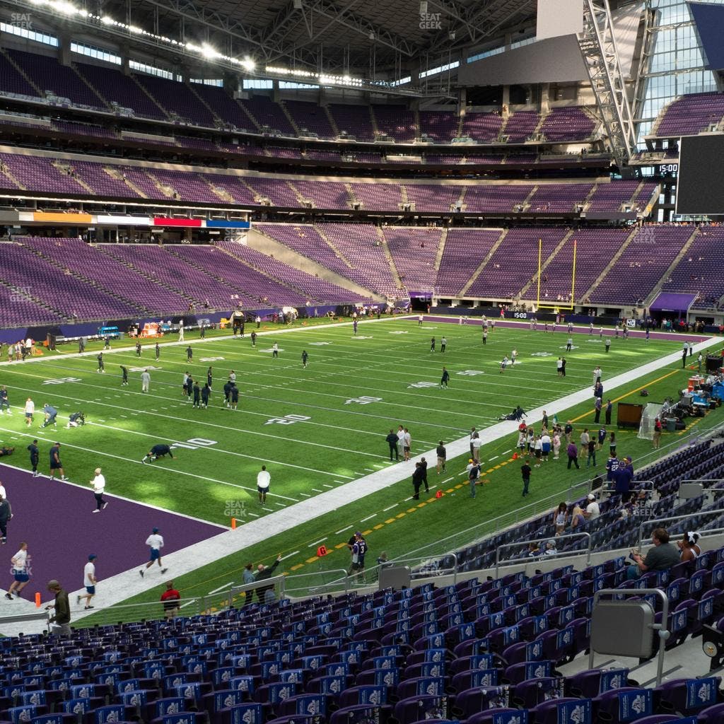 U.S. Bank Stadium - Section 136 Sro Seat View