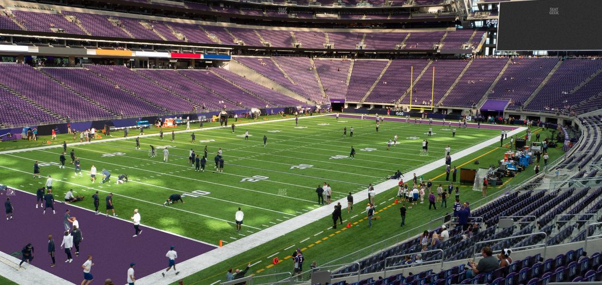 U.S. Bank Stadium - Section 136 Sro Seat View