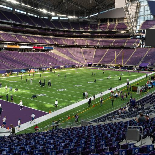 U.S. Bank Stadium - Section 136 Sro Seat View