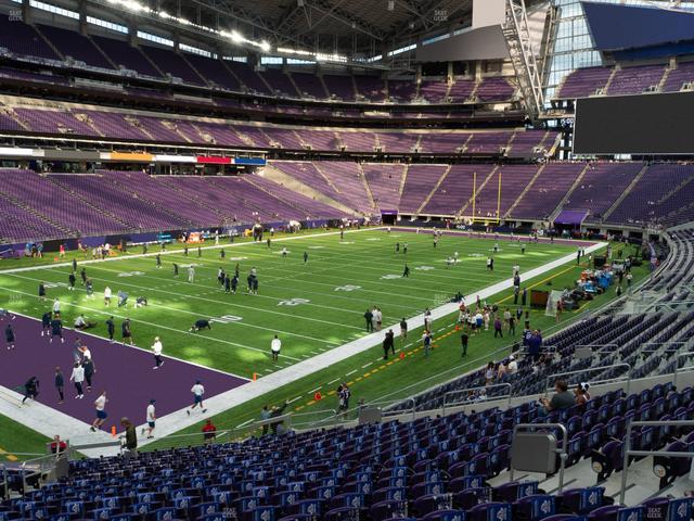 U.S. Bank Stadium - Section 136 Sro Seat View
