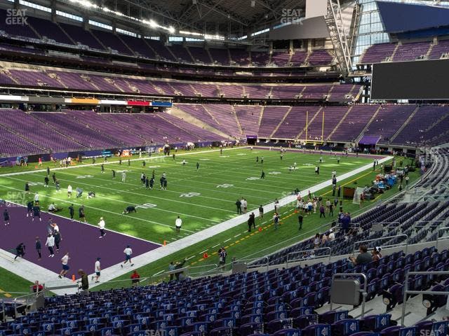 U.S. Bank Stadium - Section 136 Sro Seat View