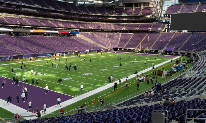 U.S. Bank Stadium - Section 136 Sro Seat View