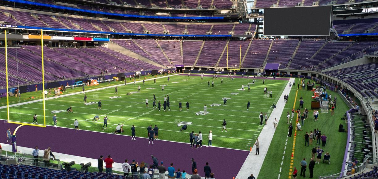 U.S. Bank Stadium - Section 138 Sro Seat View