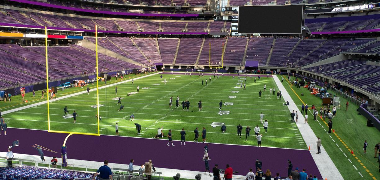 U.S. Bank Stadium - Section 140 Sro Seat View