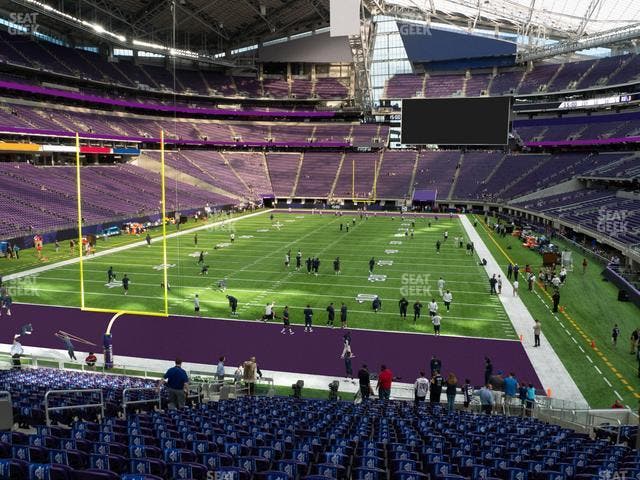 U.S. Bank Stadium - Section 140 Sro Seat View