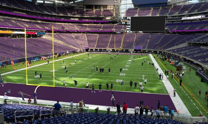 U.S. Bank Stadium - Section 140 Sro Seat View