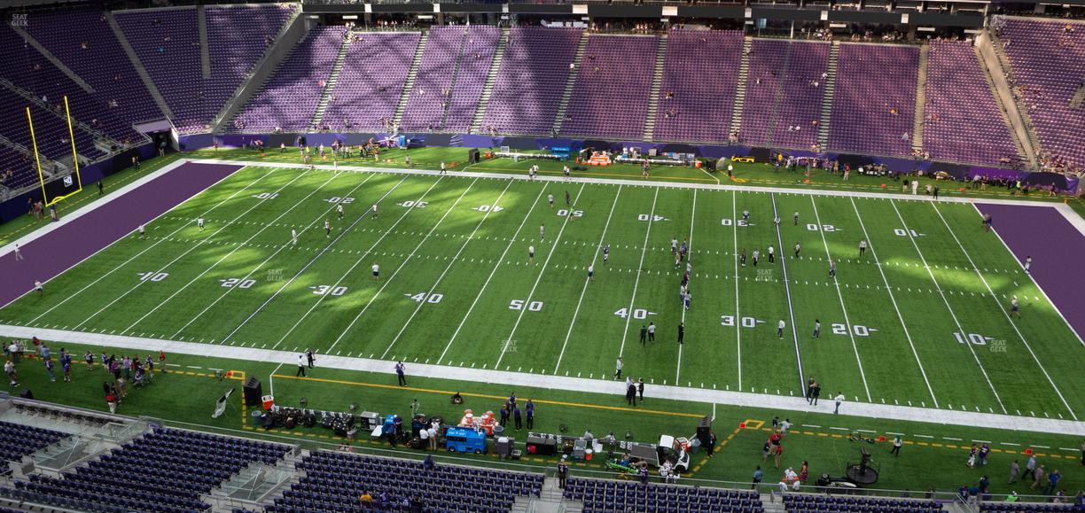 U.S. Bank Stadium - Section 340 Seat View