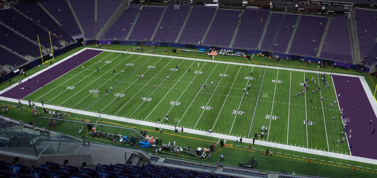 U.S. Bank Stadium - Section Norseman Suite 17 Seat View