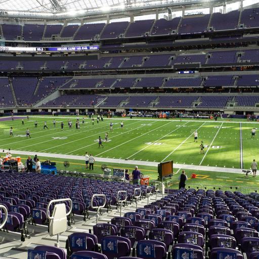 U.S. Bank Stadium - Section V 10 Seat View