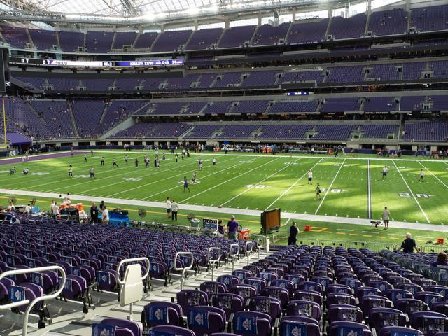 U.S. Bank Stadium - Section V 10 Seat View