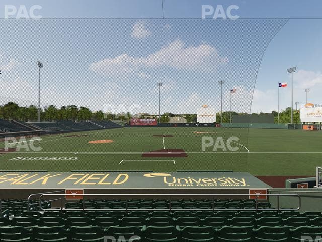 UFCU Disch-Falk Field - Section 1 Seat View