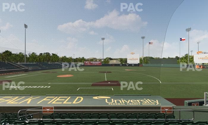 UFCU Disch-Falk Field - Section 1 Seat View