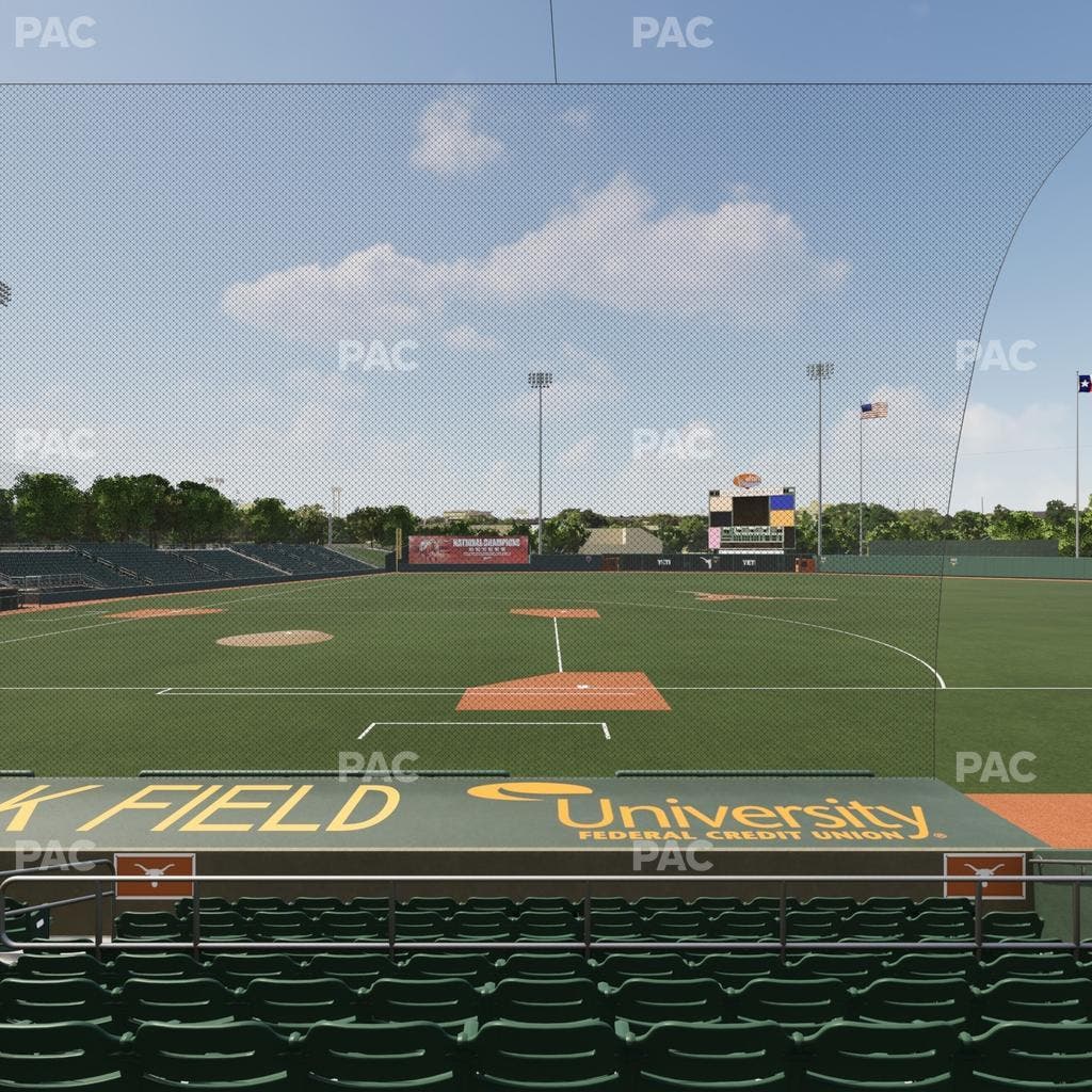 UFCU Disch-Falk Field - Section 1 Seat View