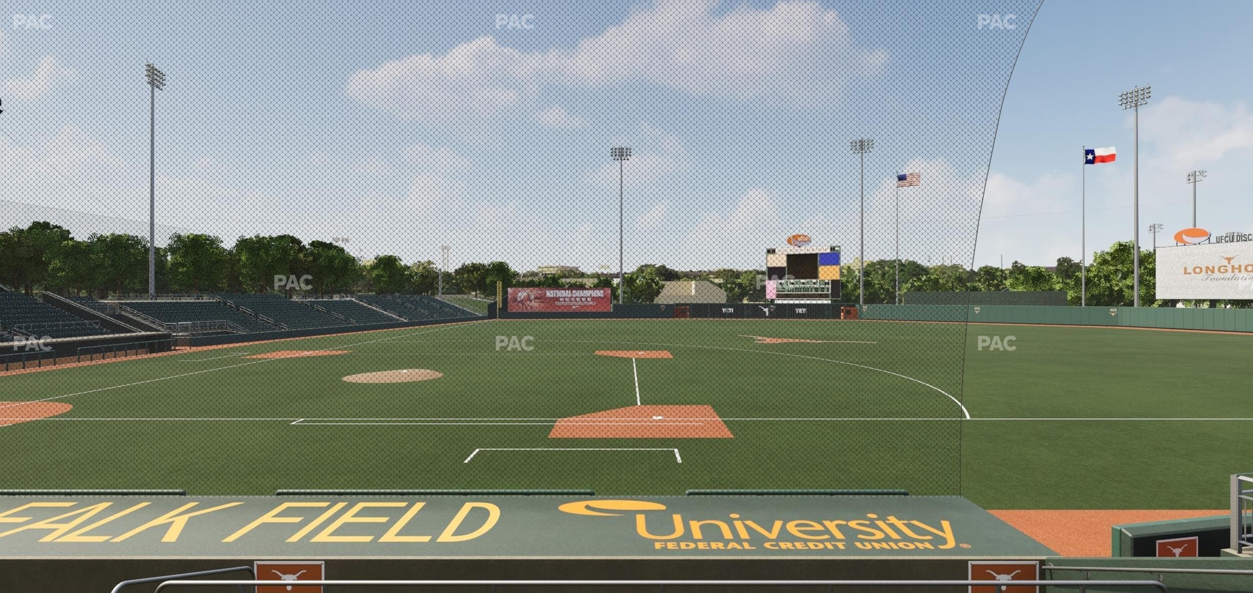 UFCU Disch-Falk Field - Section 1 Seat View