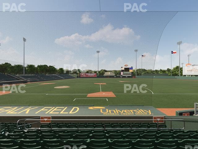 UFCU Disch-Falk Field - Section 1 Seat View UFCU Disch-Falk Field - Section 1 Seat View