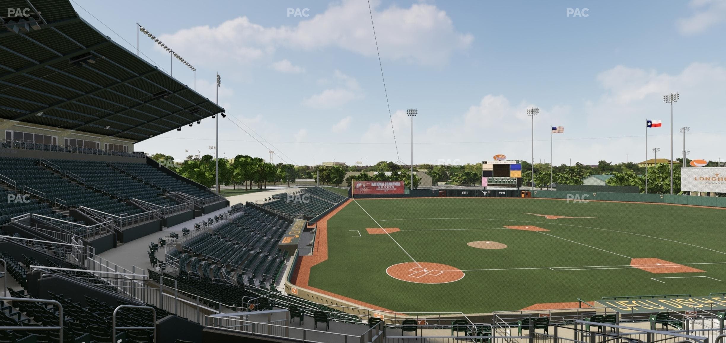 UFCU Disch-Falk Field - Section 104 Seat View