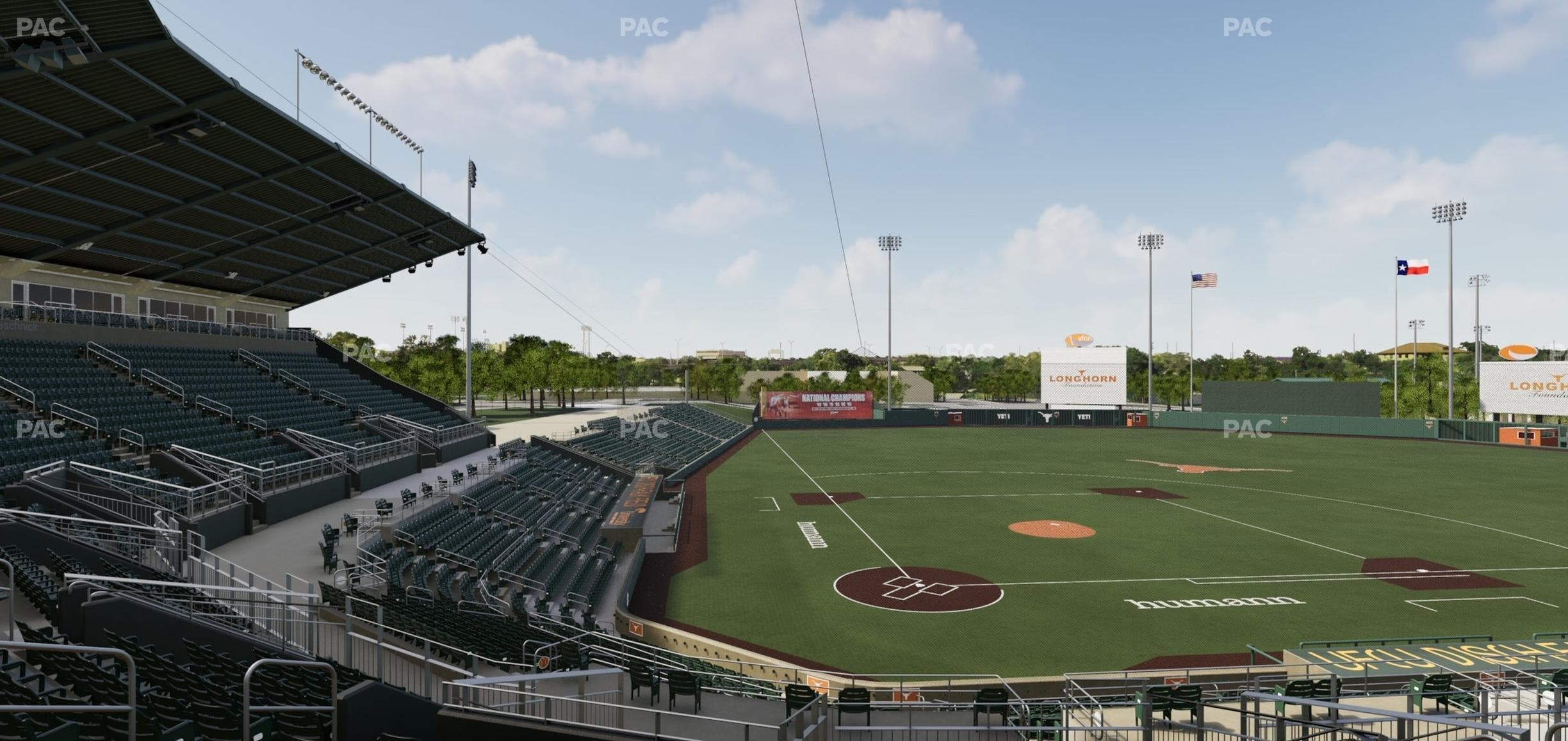 UFCU Disch-Falk Field - Section 104 Seat View