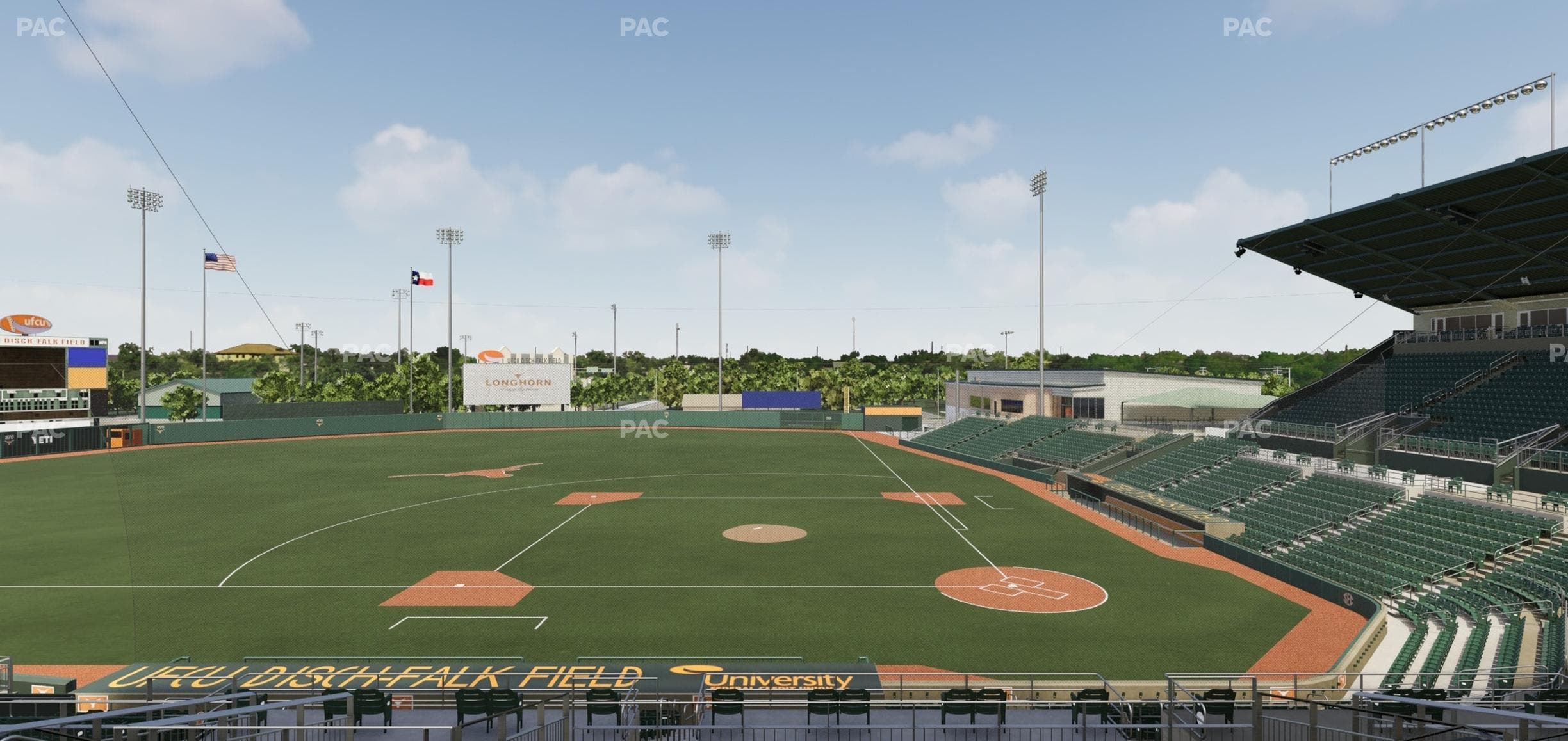 UFCU Disch-Falk Field - Section 110 Seat View