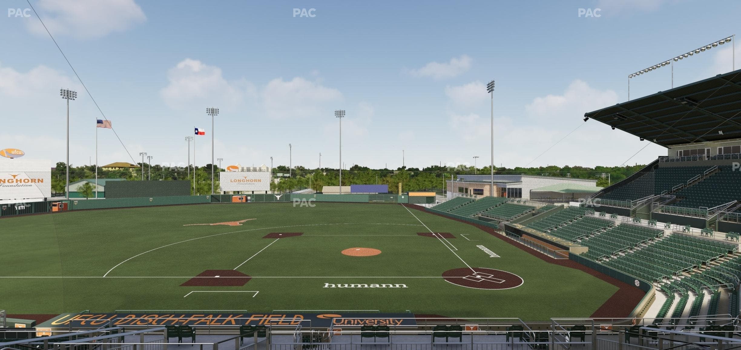 UFCU Disch-Falk Field - Section 110 Seat View