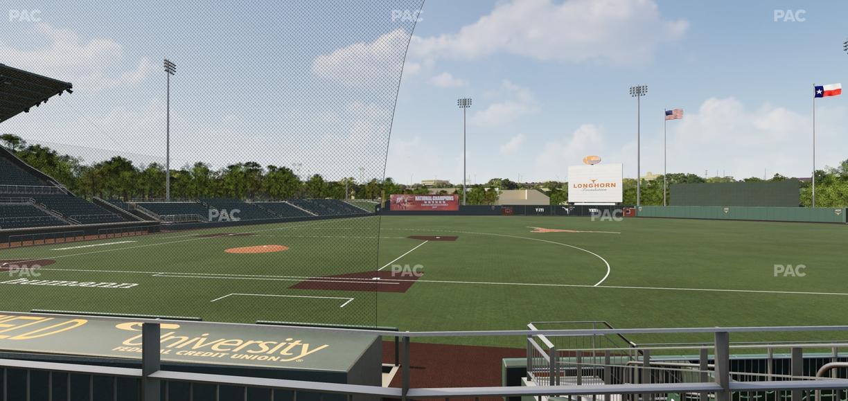 UFCU Disch-Falk Field - Section R 1 Seat View