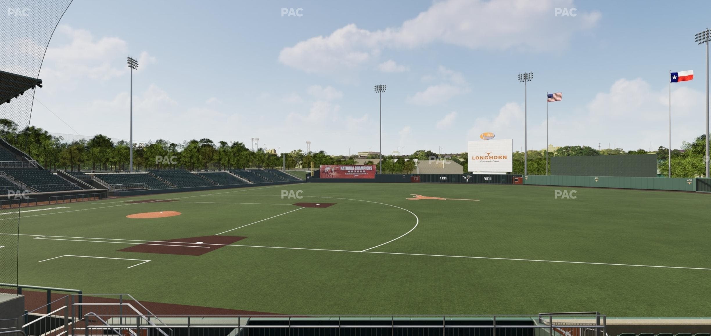 UFCU Disch-Falk Field - Section R 2 Seat View