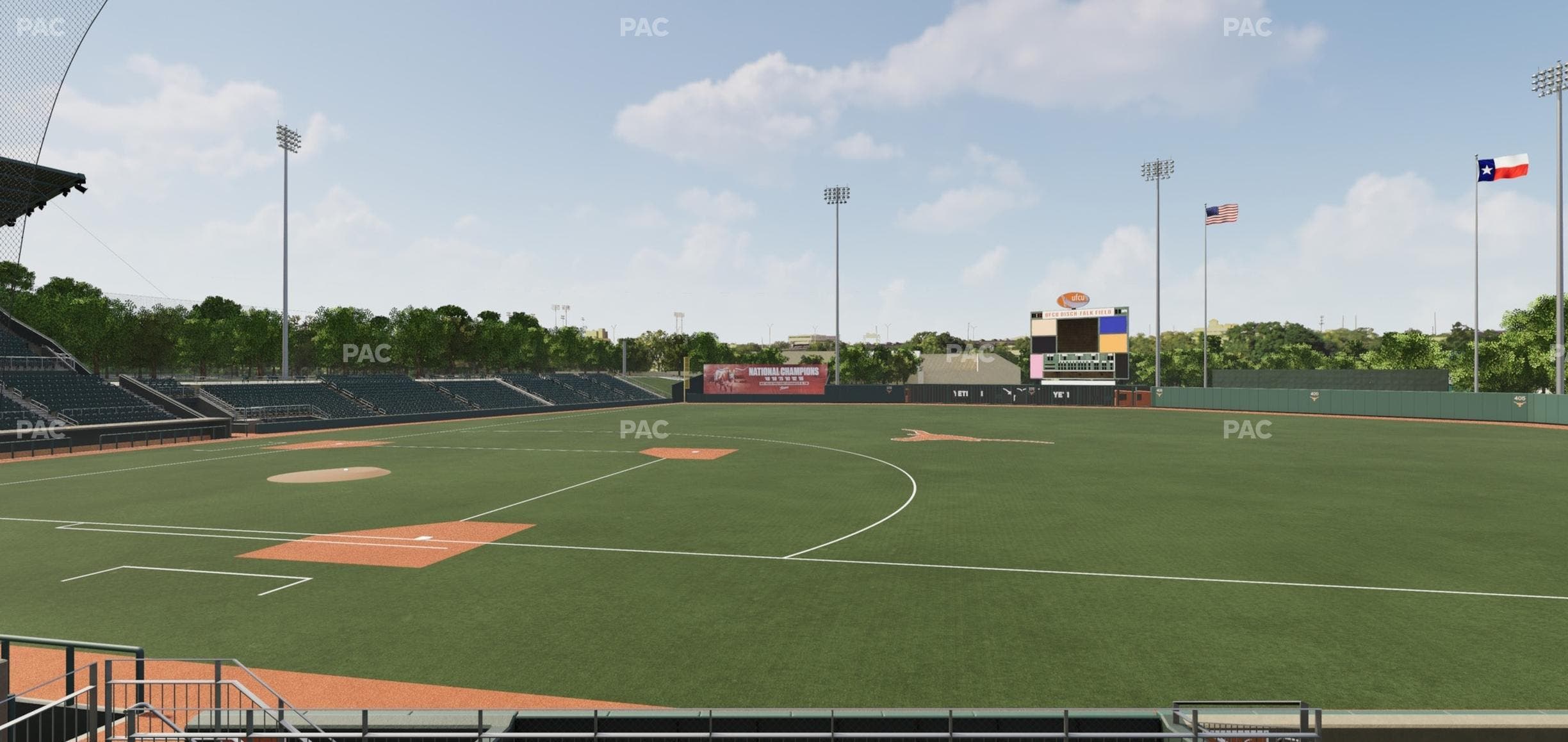 UFCU Disch-Falk Field - Section R 2 Seat View