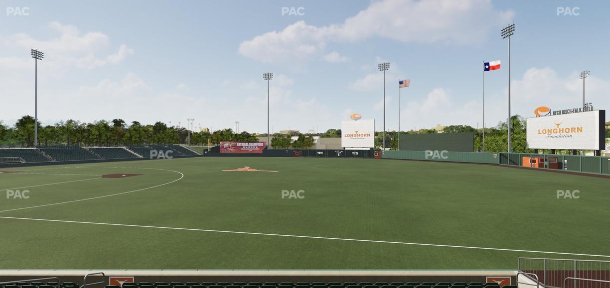 UFCU Disch-Falk Field - Section R 4 Seat View